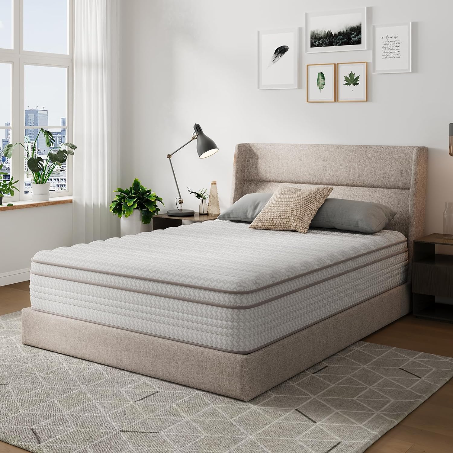 Memory Foam Mattress In A Box Queen - Materasso matrimoniale da 12 pollici, materasso