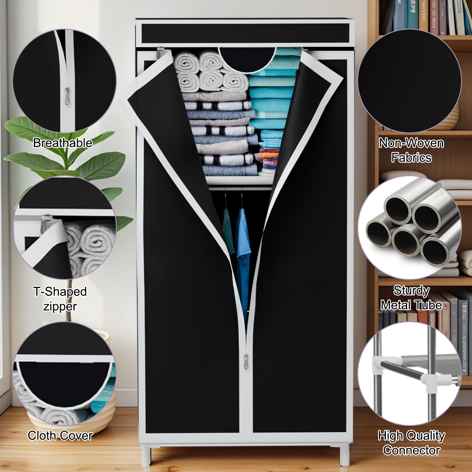 Armadio Portatile in Tessuto c - Wardrobe Closet Portable Fabric Cover recensione e prezzo