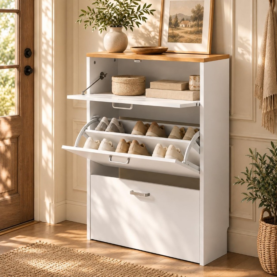 Mobiletto porta scarpe per l’i - Shoe Rack Cabinet Narrow Entryway recensione e prezzo