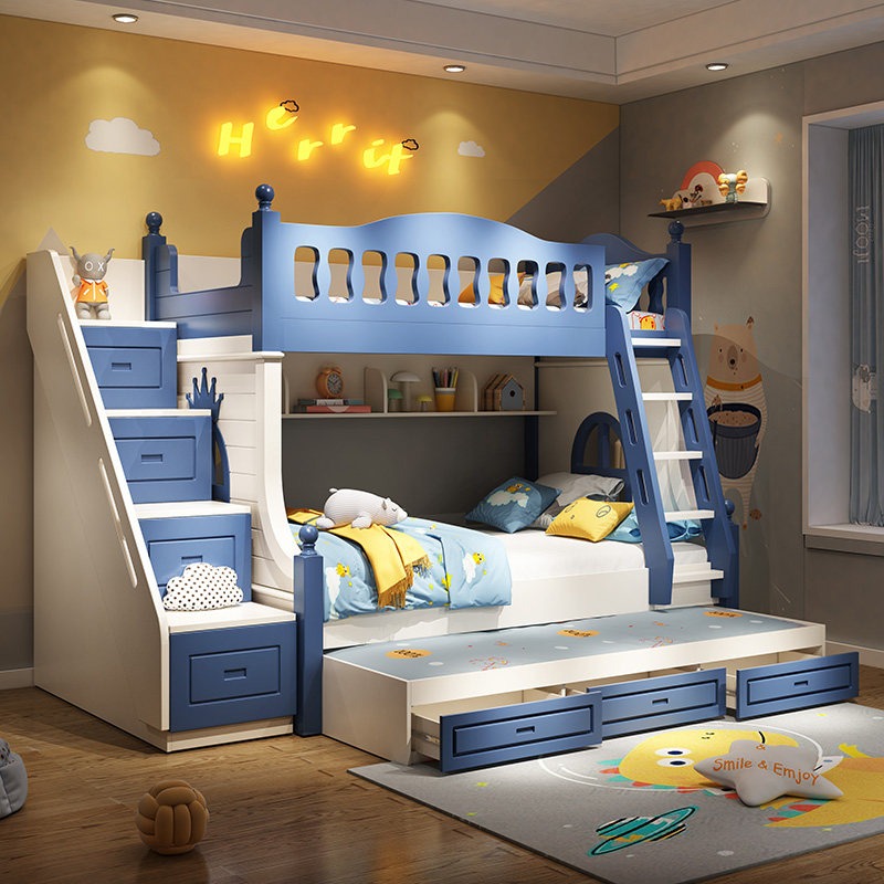 Letto a castello per bambini,  - Bunk Bed With Stairs And Slide recensione e prezzo