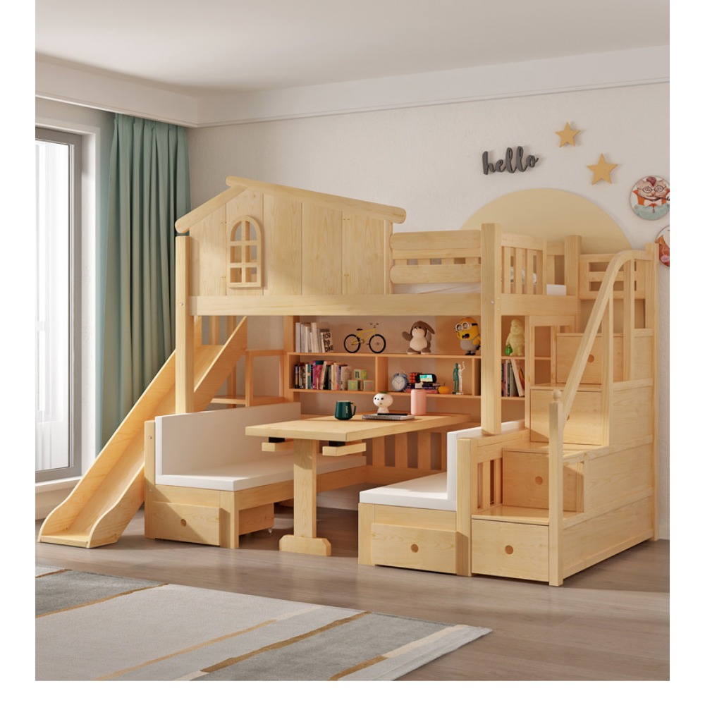 Letto a Castello con Scrivania - Bunk Bed With Stairs And Slide recensione e prezzo